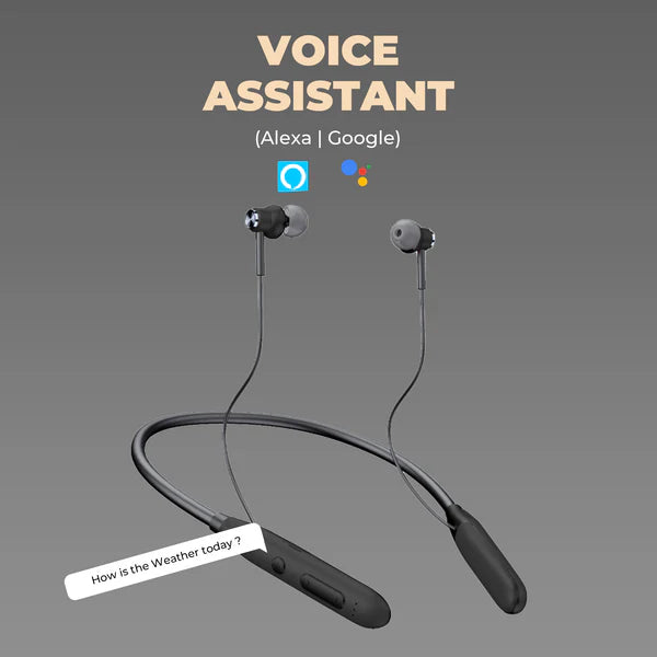 “Wireless High Bass Bluetooth 5.0 In-Ear Neckband Headphones with Mic @ Just Rs.299/-