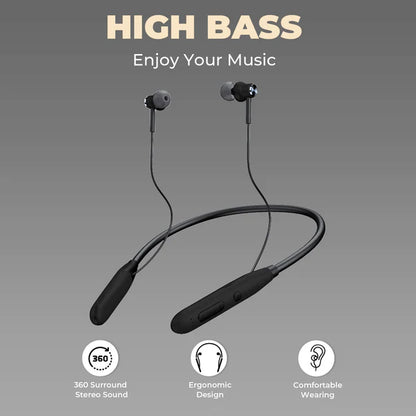 “Wireless High Bass Bluetooth 5.0 In-Ear Neckband Headphones with Mic @ Just Rs.299/-