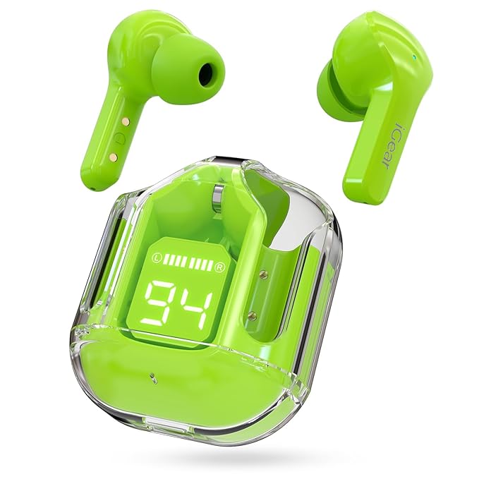 Transparent Display Bluetooth Wireless Earbuds @ Just Rs.299/-