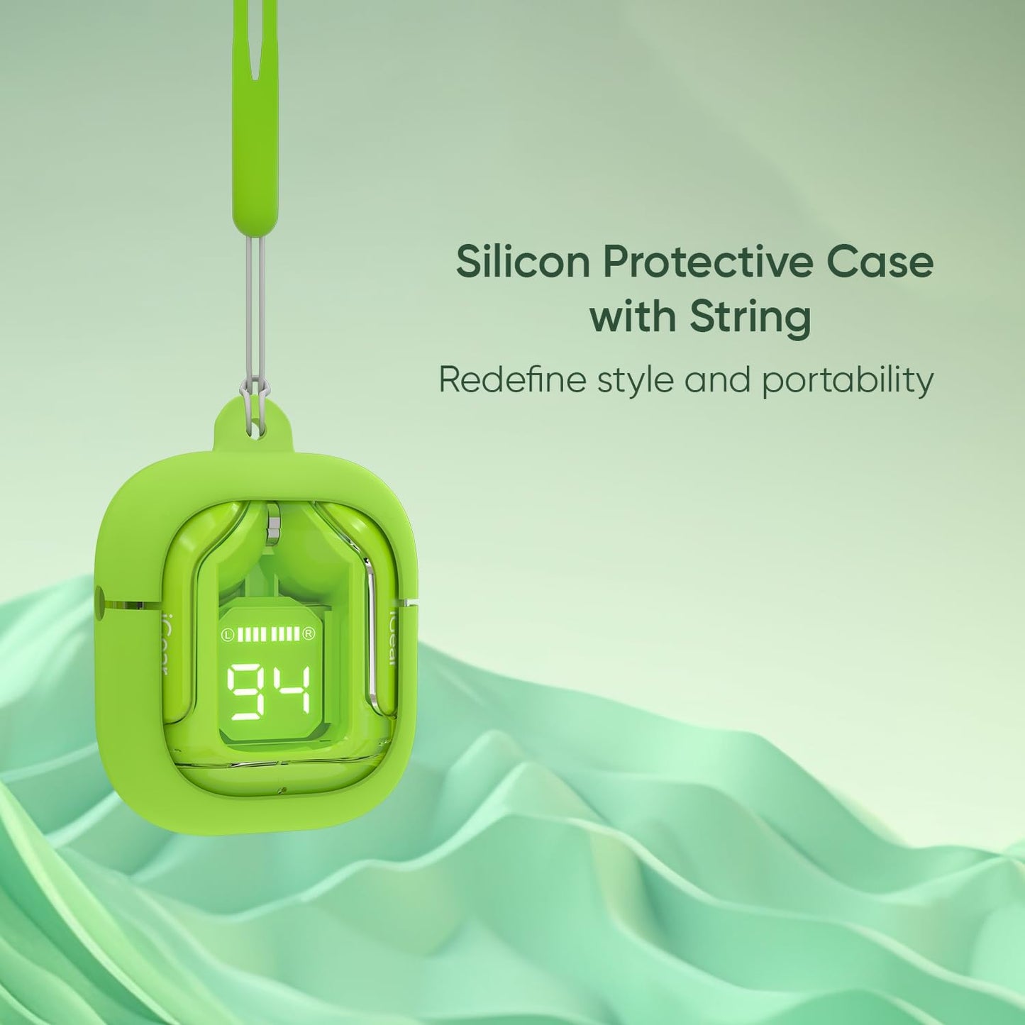 Transparent Display Bluetooth Wireless Earbuds @ Just Rs.299/-